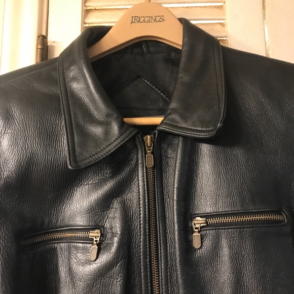 Real Leather jacket. Size Large. Super nice. Bought at Macy’s. Preston & Yorki - Picture 10 of 10